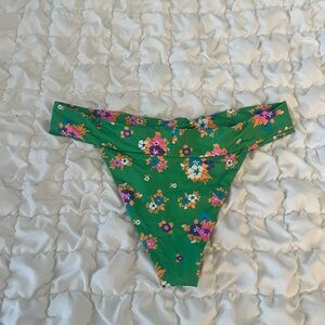 Floral Green Bikini Bottom